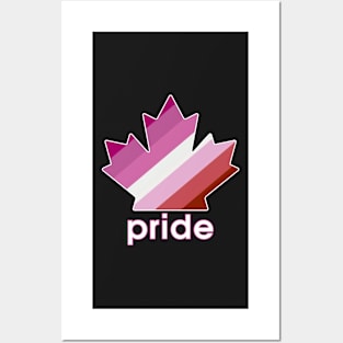 Lesbian Pride Maple Leaf Posters and Art